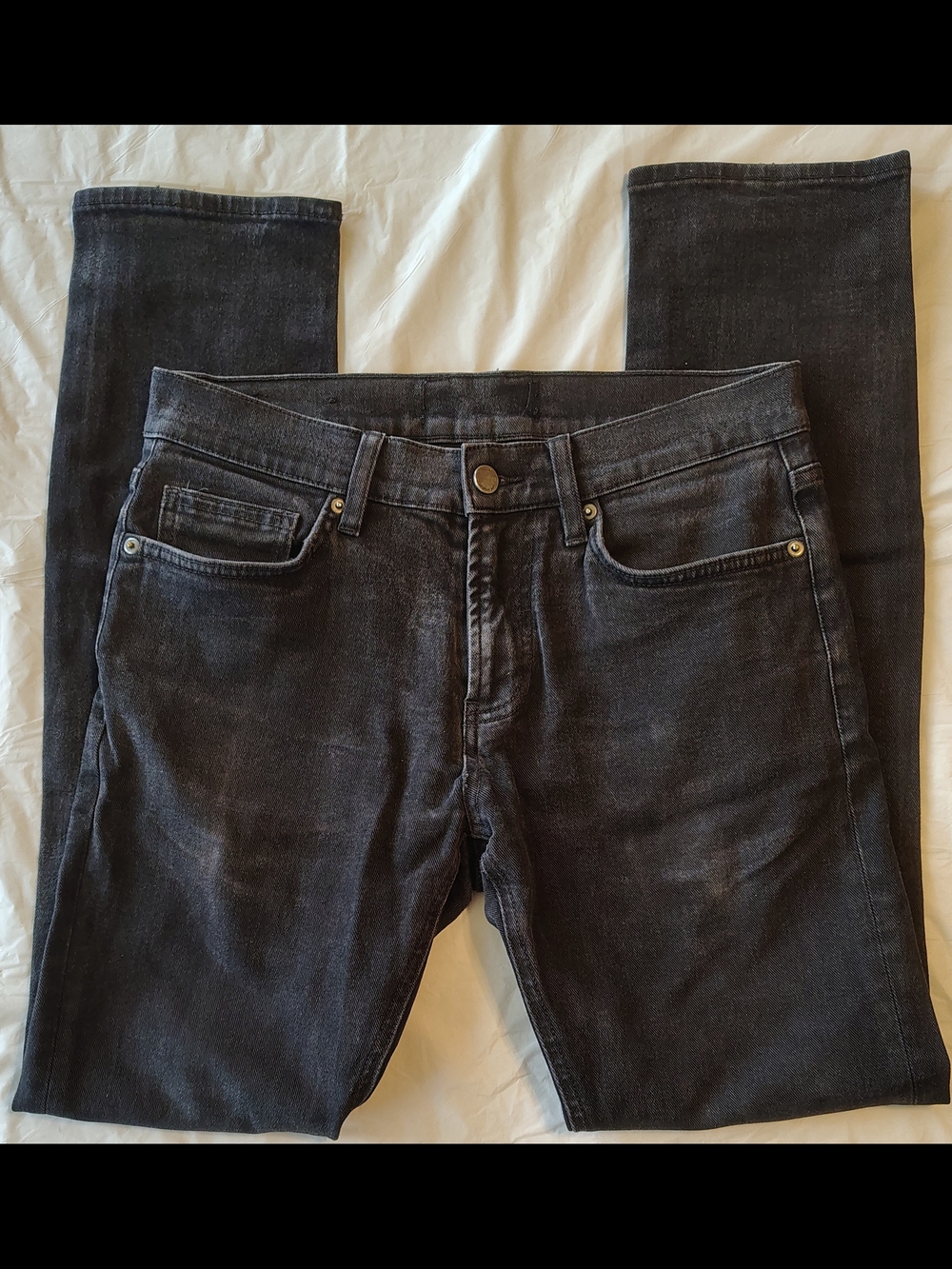 DSTLD Men's MJ Regular Black Faded Wash Distressed Jeans Size 30 X 32